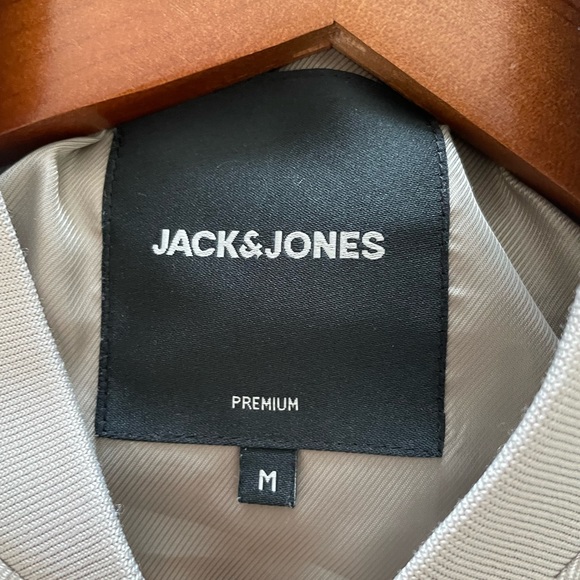 Jack & Jones Men’s Linen Bomber Jacket Size M - Picture 4 of 4